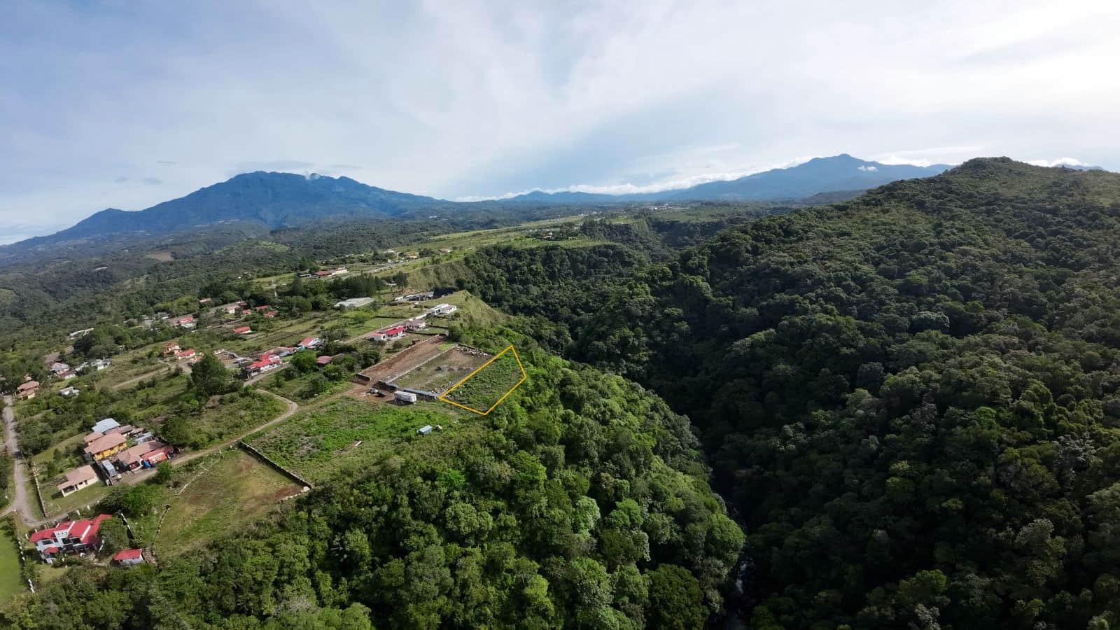 Vista aerea de Valle Boquete Canyon